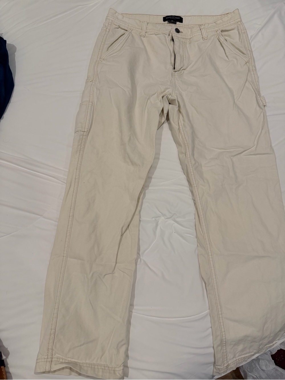Cotton On Men's Cream Cargo Pants